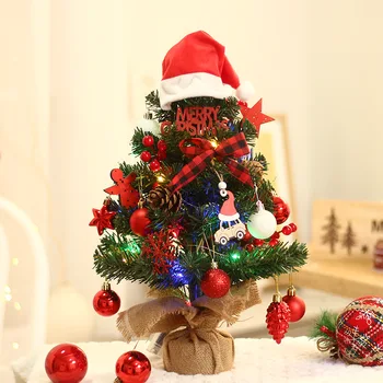  1 шт. искусственная рождественская елка для рабочего стола, мини-рождественская елка, украшение рабочего стола в рождественской тематике, семейное собрание, праздник