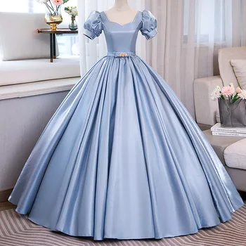  17079 #IENA Sweet Пышные платья с пышными рукавами, классическое бальное платье, элегантное вечернее платье, вечернее платье для выпускного вечера