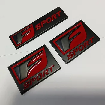  3D Металлический Черный Красный Логотип F SPORT Эмблема Автомобиля Значок На Крыле Наклейка Для F SPORT CT200h RX400h NX300h RX350 RX300 GX470 IS350 ES335