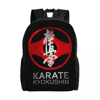  Каратэ киокушин рюкзак для мужчин женщин водонепроницаемый Школа боевых искусств сумка печати рюкзак