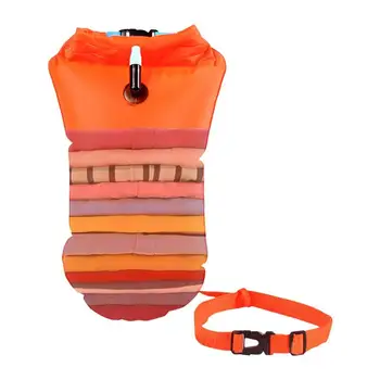  Надувной плавательный буй, буксировочный поплавок, сухая сумка для открытой воды, водонепроницаемые плавучие сумки для плавания со съемным поясным ремнем